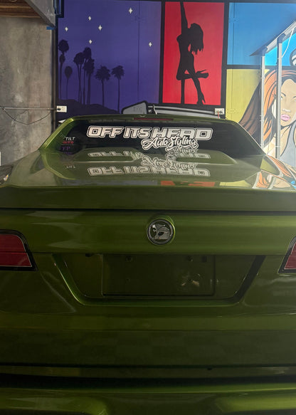 Off Its Head - Rear Window Sticker