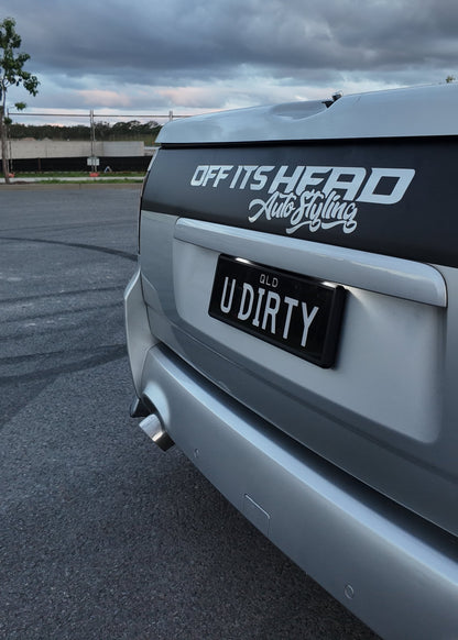 Off Its Head - Windscreen Banner