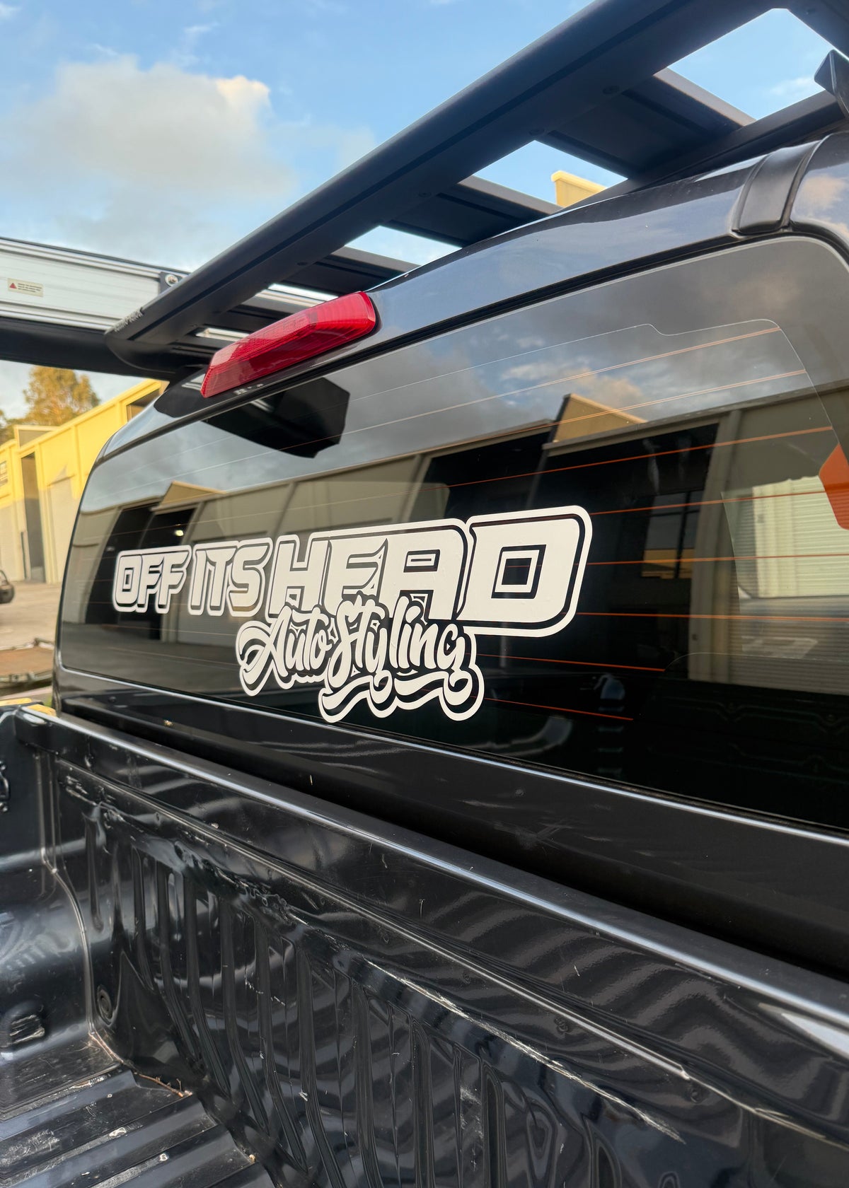 Off Its Head - Rear Window Sticker