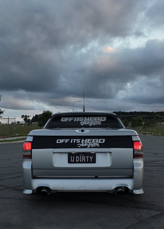 Off Its Head - Rear Window Sticker